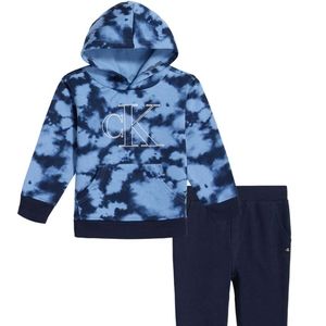 Calvin Klein sz 10 Boys tie die Hoodie & Navy Pants